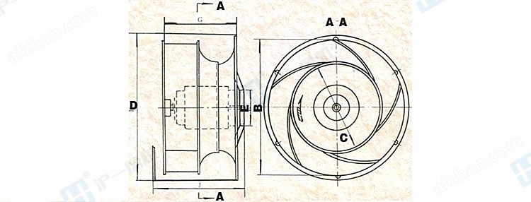 FDL-6b-1.5KW电控柜专用风机 离心风机